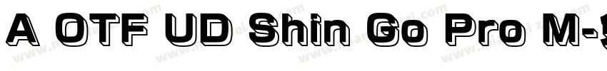 A OTF UD Shin Go Pro M字体转换